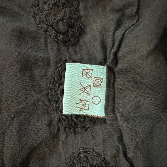 Letarte Doily 100% Cotton Cover Up Dress With Size Zipper in Black - Picture 13 of 13